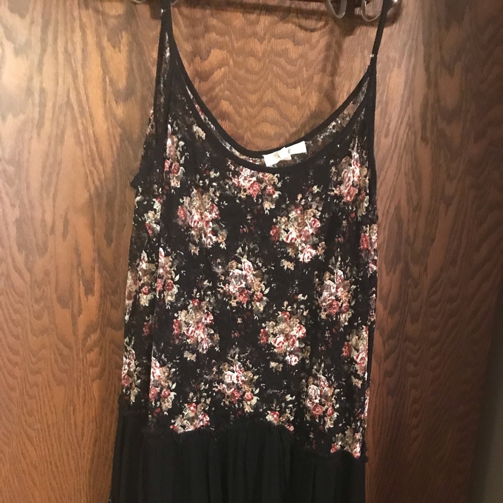 Easel Los Angeles large lace cami dress